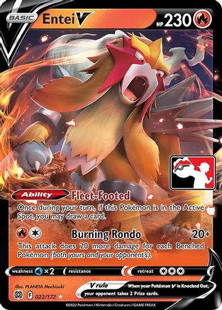 Entei V 22 - Holofoil