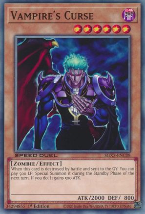 Vampire's Curse (SGX3-ENC08) - Speed Duel GX: Duelists of Shadows 1st Edition