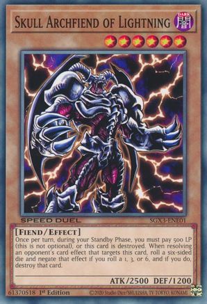 Skull Archfiend of Lightning (SGX3-ENE01) - Speed Duel GX: Duelists of Shadows 1st Edition