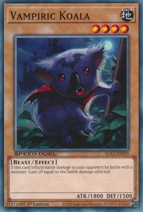 Vampiric Koala (SGX3-ENI29) - Speed Duel GX: Duelists of Shadows 1st Edition