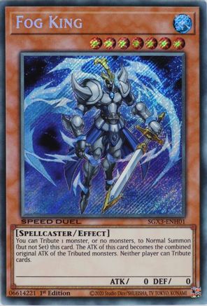 Fog King (Secret Rare) (SGX3-ENH01) - Speed Duel GX: Duelists of Shadows 1st Edition