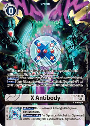 X Antibody (Alternate Art) (BT9-109) - Starter Deck 14: Beelzemon Advanced Deck Set Foil