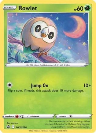 Rowlet - SWSH220 (Cosmos Holo) SWSH220 - Holofoil