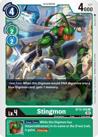 Stingmon (BT12-050) - Across Time