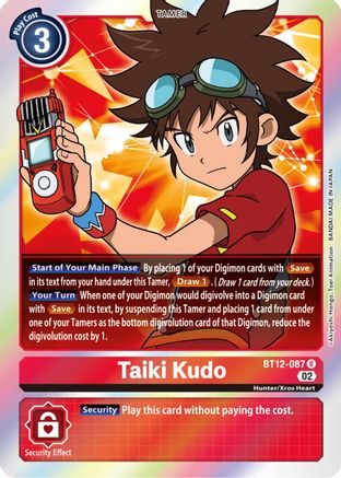 Taiki Kudo (BT12-087) - Across Time Foil