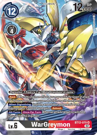 WarGreymon (Alternate Art) (BT12-070) - Across Time Foil