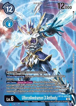 UlforceVeedramon (X Antibody) (Alternate Art) (BT12-029) - Across Time Foil