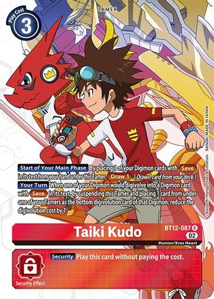 Taiki Kudo (Alternate Art) (BT12-087) - Across Time Foil