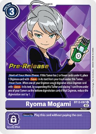 Ryoma Mogami (BT12-097) - Across Time Pre-Release Cards Foil