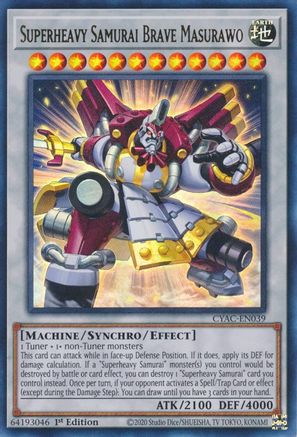 Superheavy Samurai Brave Masurawo (CYAC-EN039) - Cyberstorm Access 1st Edition