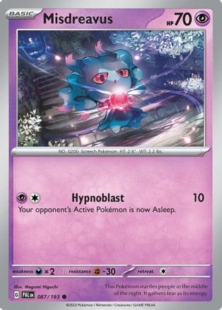 Misdreavus 87 - Reverse Holofoil