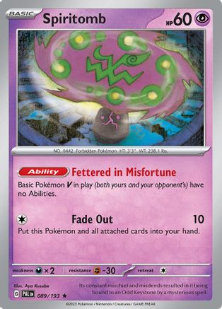 Spiritomb 89 - Reverse Holofoil