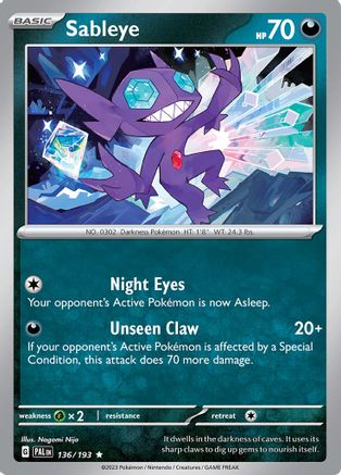 Sableye 136 - Holofoil