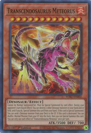 Transcendosaurus Meteorus (WISU-EN002) - Wild Survivors 1st Edition