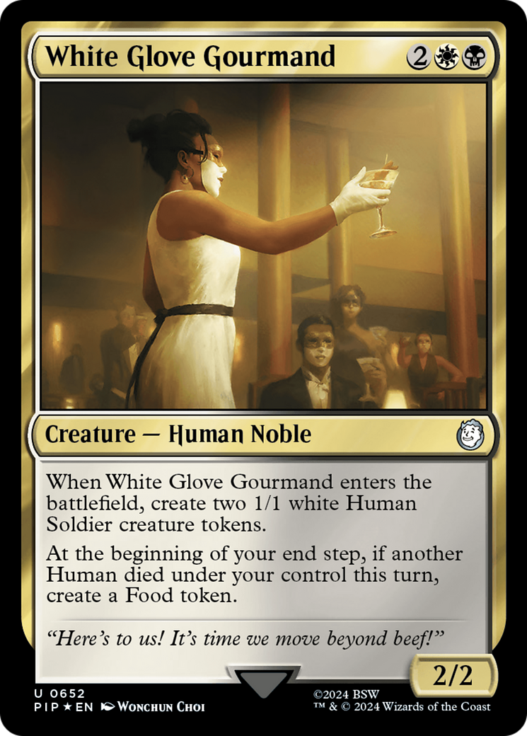 White Glove Gourmand (PIP-652) -  Foil