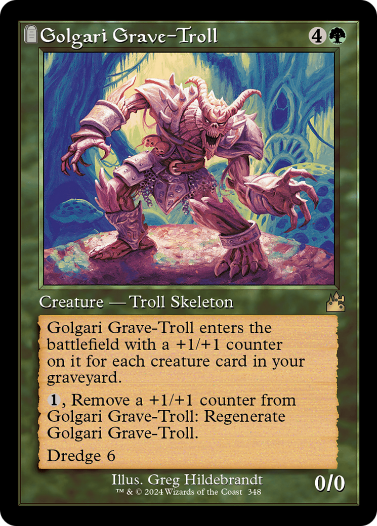 Golgari Grave-Troll (RVR-348) - : (tombstone)