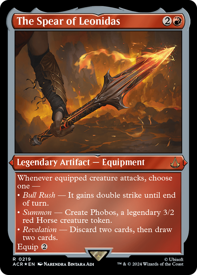 The Spear of Leonidas (ACR-219) -  Etched Foil