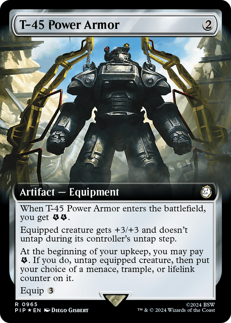 T-45 Power Armor (PIP-965) - : (Extended Art) Foil