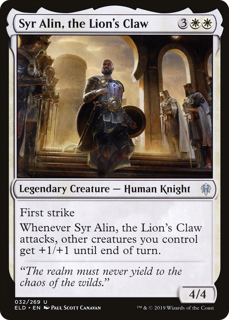 Syr Alin, the Lion's Claw (ELD-032) -