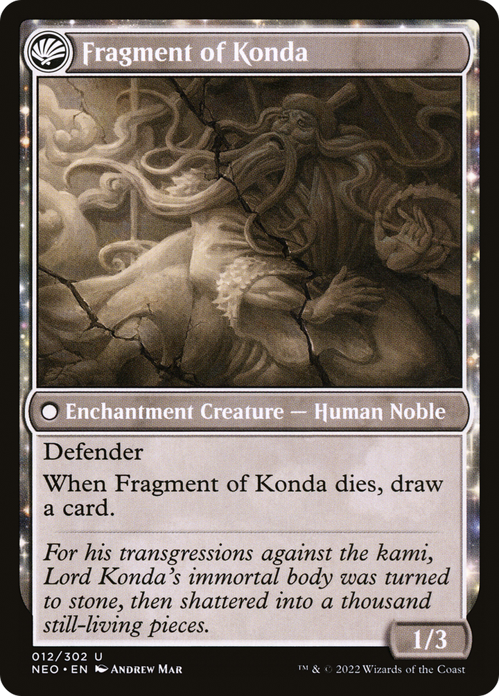 The Fall of Lord Konda // Fragment of Konda (NEO-012) - : (fandfc, enchantment) Foil