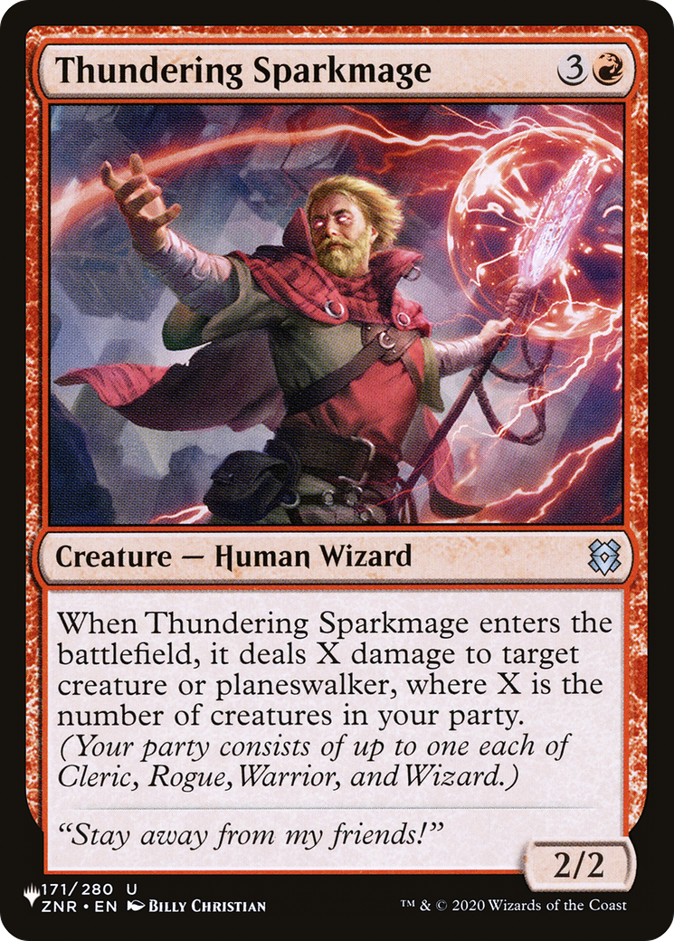 Thundering Sparkmage (LIST-ZNR-171) -