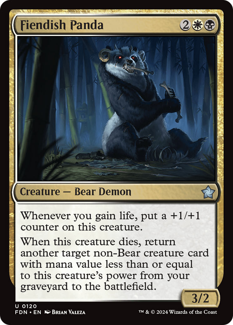 Fiendish Panda (FDN-120) -  Foil