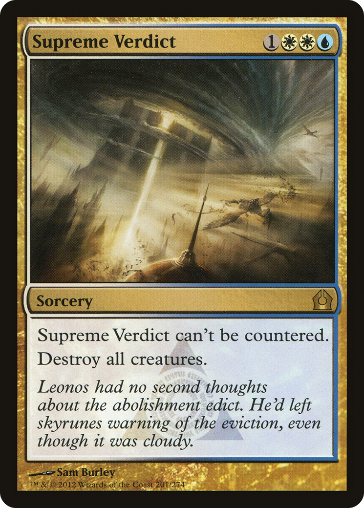 Supreme Verdict (RTR-201) -  Foil