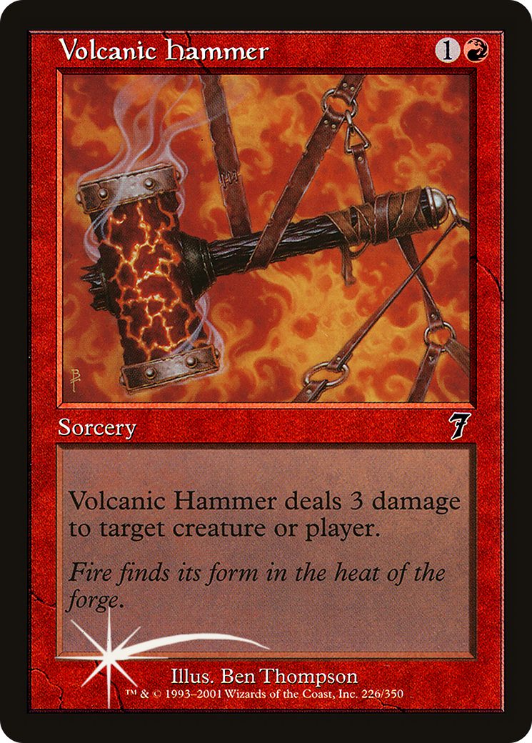 Volcanic Hammer (7ED-226★) -  Foil