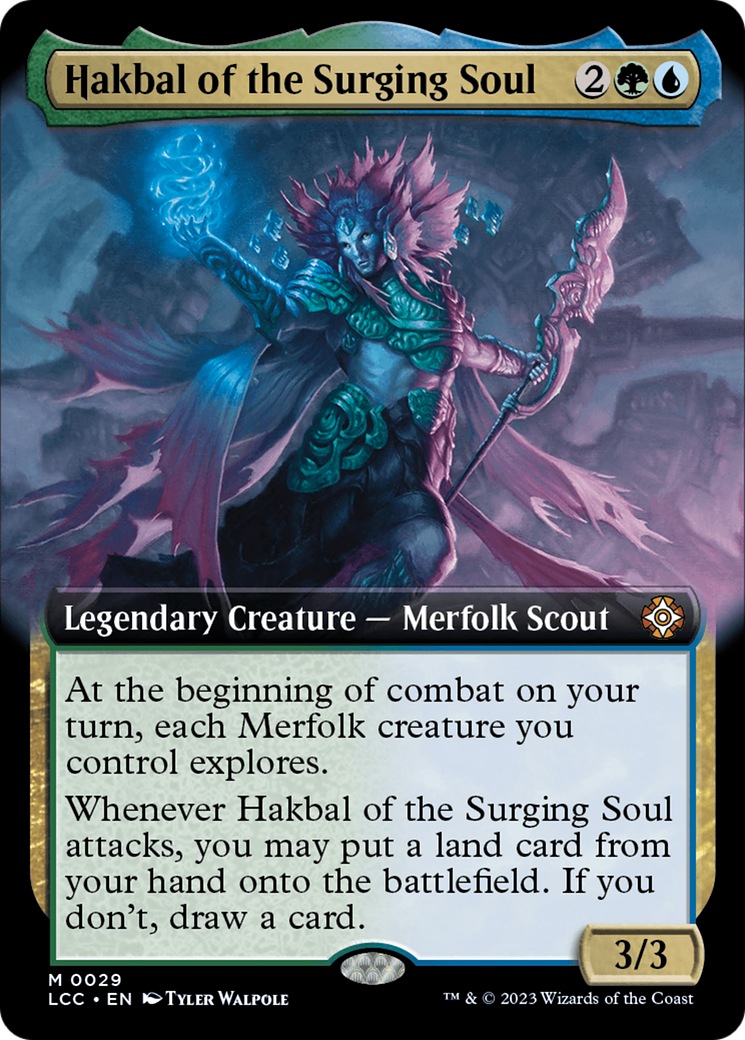 Hakbal of the Surging Soul (LCC-029) - : (Extended Art) Foil