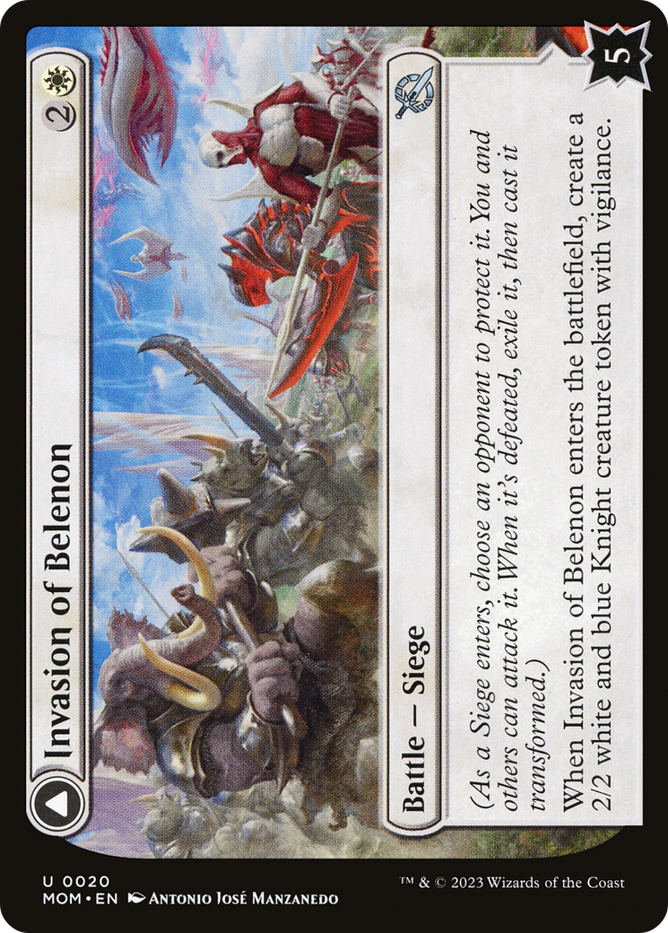 Invasion of Belenon // Belenon War Anthem (MOM-020) -  Foil