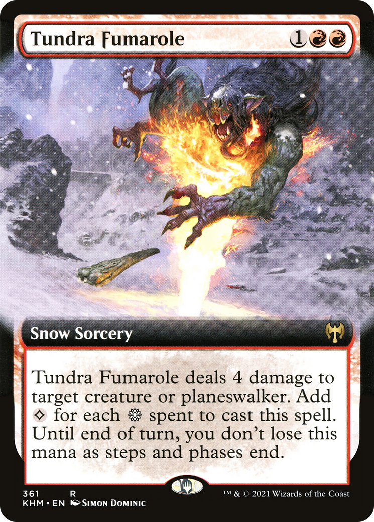 Tundra Fumarole (KHM-361) - : (Extended Art, snow) Foil