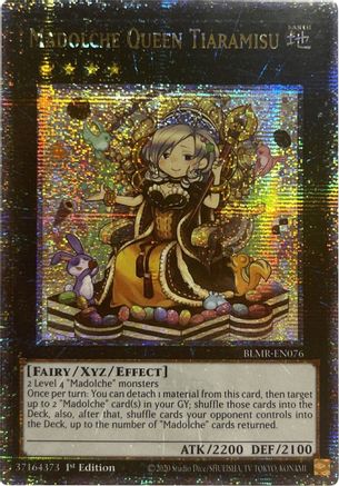 Madolche Queen Tiaramisu (Quarter Century Secret Rare) (BLMR-EN076) - Battles of Legend: Monstrous Revenge 1st Edition