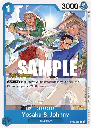 Yosaku & Johnny (OP03-053) - Pillars of Strength Pre-Release Cards