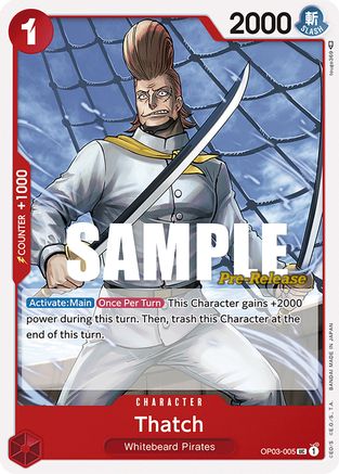 Thatch (OP03-005) - Pillars of Strength Pre-Release Cards