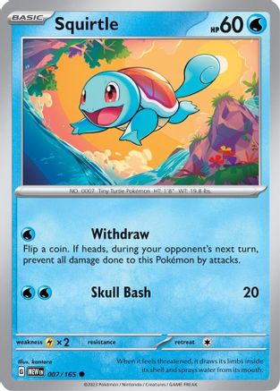 Squirtle - 007/165 7 - Reverse Holofoil