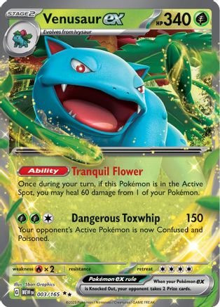 Venusaur ex - 003/165 3 - Holofoil