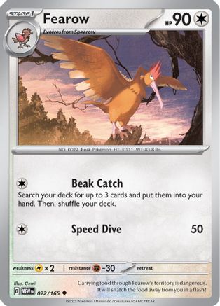 Fearow 22 - Reverse Holofoil