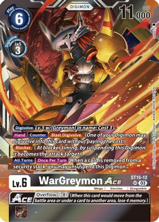 WarGreymon ACE (Box Topper) (ST15-12) - Versus Royal Knights Foil