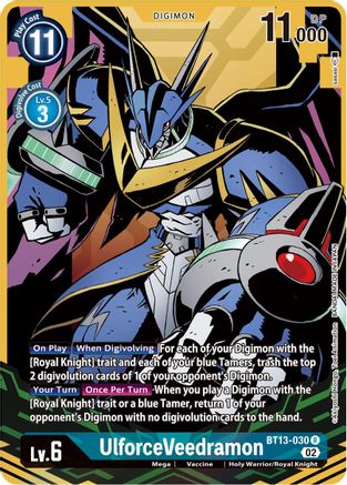 UlforceVeedramon (Alternate Art) (BT13-030) - Versus Royal Knights Foil