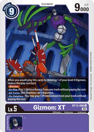 Gizmon: XT (BT13-086) - Versus Royal Knights