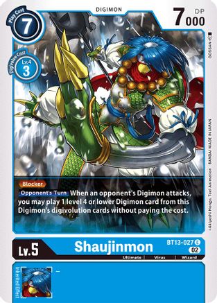 Shaujinmon (BT13-027) - Versus Royal Knights