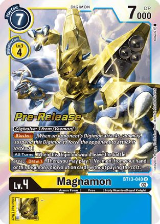 Magnamon (BT13-040) - Versus Royal Knights Pre-Release Cards Foil