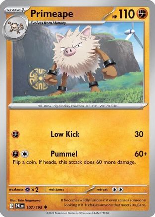 Primeape - 107/193 (Cosmos Holo) 107 - Holofoil