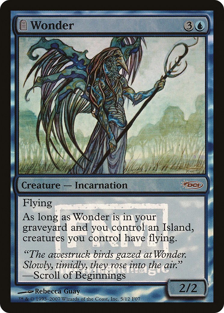 Wonder (FNM-005) - : (tombstone) Foil