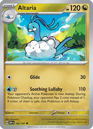 Altaria 160 - Reverse Holofoil