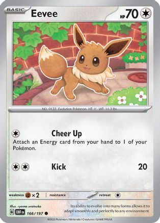 Eevee 166 - Reverse Holofoil