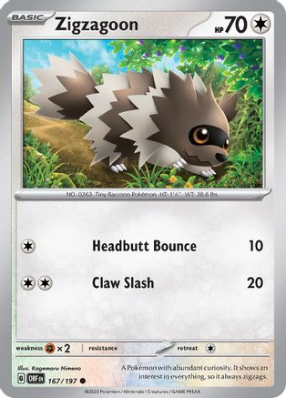 Zigzagoon 167 -