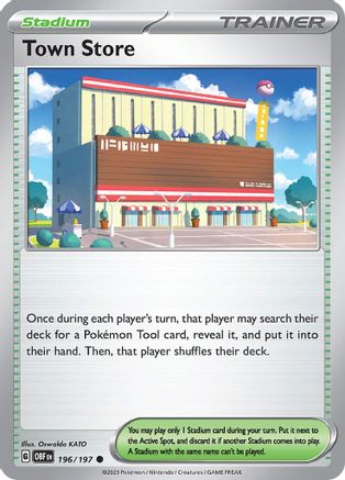 Town Store 196 - Reverse Holofoil