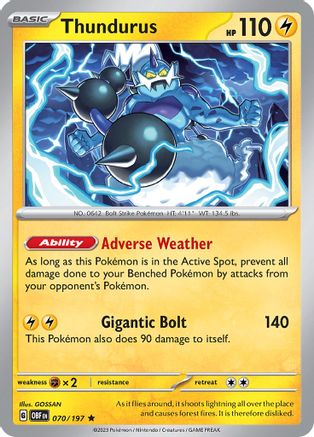 Thundurus 70 - Reverse Holofoil