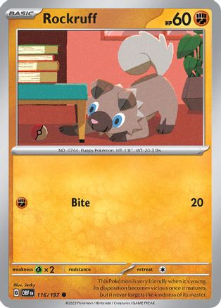 Rockruff 116 - Reverse Holofoil